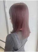 【ブリーチなしカシスレッド】