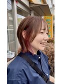 ピンクインナーカラーボブ