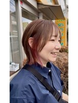 ファンプラス(FUN +) ピンクインナーカラーボブ