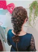 三つ編みアレンジ入り☆編みおろし