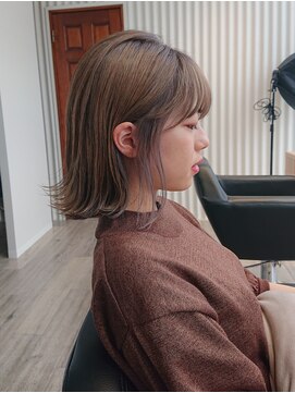 アーロン(aaron) お客様style☆外ハネボブ