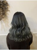 #グラデーション #カラー #グリーン #ケアブリーチ