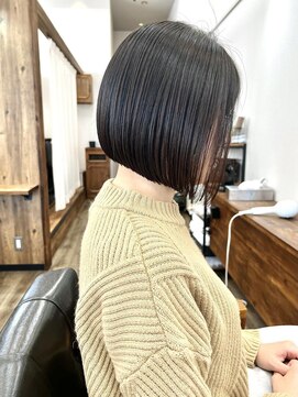 フラッグ ヘアー 天神西通り店(Flag HAIR) ぱっつんボブ