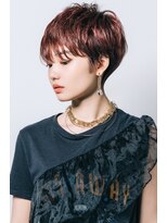 レンジシ オモテサンドウ(RENJISHI omotesando) マッシュパーマ ハイトーンカラー メンズライク 