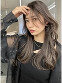 ハイライトカラーバレイヤージュインナーカラーイヤリングカラー