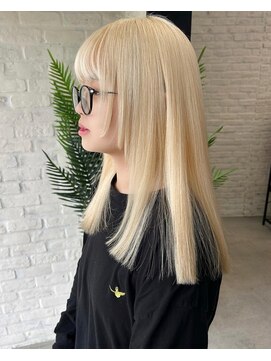 ユナイテッドビューティー 金沢(UNITED BEAUTY) 【ケアブリーチ】【ハイブリーチ】ミルクティーブロンド