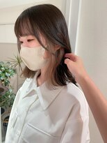 似合わせ小顔ミディアム×インナーカラー デザインカラー