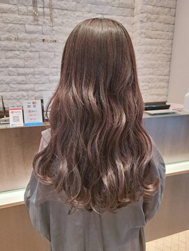 ミック ヘアアンドメイクアップ 高田店(miq Hair&Make up) イルミナカラー/ダークブラウン/透明感/波巻き/クールフェミニン