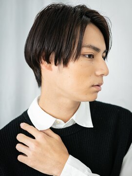 トニーアンドガイメン ホテル京阪仙台店(TONI&GUY MEN) アッシュブラックの正統派タイトストレートなビズスタイルd仙台