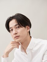 センターパートニュアンスパーマワンカールパーマ韓国コンマヘア