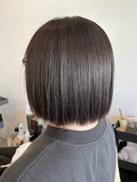 レポヘアー(Repos hair)&nbsp;小顔補正立体カット×ナチュラル丸みボブ 10代20代30代40代50代