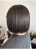 小顔補正立体カット×ナチュラル丸みボブ 10代20代30代40代50代