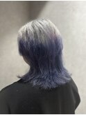 ブリーチ/カラー/グラデーション/シルバー/ウルフカット
