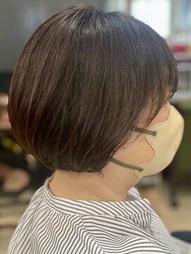 ヘアークリアー 春日部 大人可愛い丸みショートボブ/可愛らしい印象に/30代40代50代