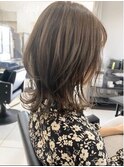 ネオウルフ×ナチュラルハイライトボブウルフ　ウルフカット