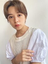 マザー(MOTHER) レディースセンターパート×フォギーベージュ