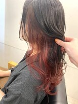 リュクスバトーバイトリコ 船橋南口店(Luxe BATEAU by tricot) インナーカラー/レッド