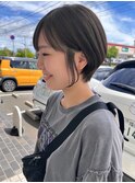 【viewt hair】オリーブグレージュ×ショートボブ 福山市