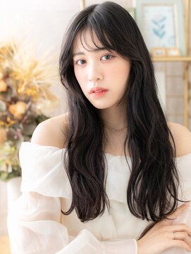 カバーヘア ブリス 志木南口駅前店(COVER HAIR bliss) 韓国風巻きシースルーバングゆるふわロングh3志木20代30代40代