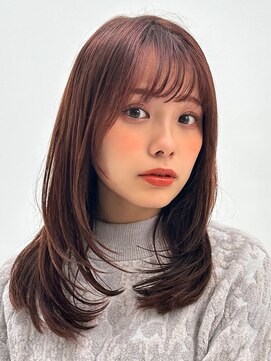 ラフィス ヘアー ミミ 流山おおたかの森店(La fith hair Mimi) 【La fith】カシスブラウン×レイヤーカット