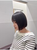 ぷつっとボブ/韓国ヘア/髪質改善/くびれボブ/表参道