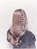 あみたらしヘア【編み込み推し活ヘア巻きおろし】