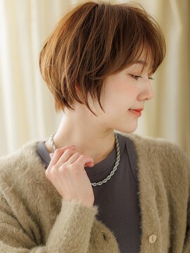 カバーヘア ブリス 北浦和(COVER HAIR bliss) アプリコットオレンジ丸みショートマッシュボブZ北浦和20代30代