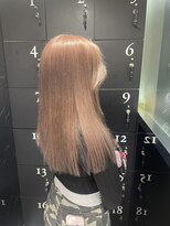 ジーナ 名駅(XENA.)&nbsp;《XENA/YURI12》ハイトーン/ブリーチカラー/ピンクベージュ