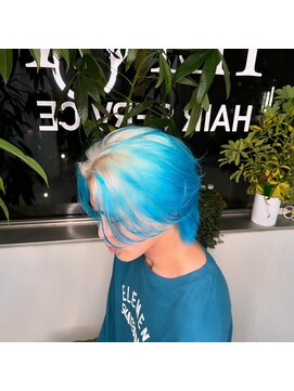 イエナ 渋谷(IENA) ルーツカラーホワイトカラーデザインカラーセンターパート