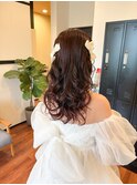花嫁ハーフツイン