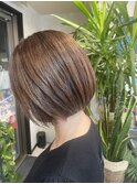 骨格補正ボブ　髪質改善メテオカラー