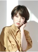 大人可愛いハンサムショート　似合わせカット　イメチェン