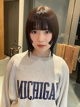 【顔まわりのデザインカット】【ぱっつんカット】