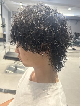 メンズ リコ(MEN'S RICO) 波巻きスパイラル波巻きウルフ波巻きパーマウルフカット【大和】