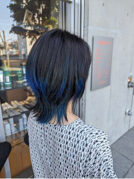 オーガニック リブ 川越(organic+live) 秋冬オススメ!20代30代かわいいウルフカット&ブルーカラー