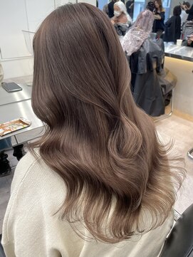 サンクプロジェクト(cinq PROJECT) 韓国ヘアミルクティーベージュグレージュカラーブリーチカラー