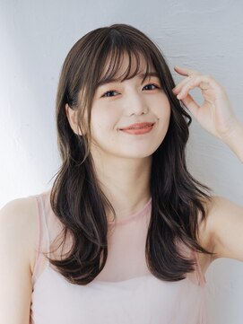 黒髪/クラゲヘアー/オリーブグレー/小顔/ココアベージュ