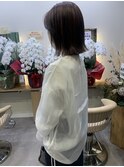 ラインボブ*質感カット*ベージュカラー