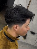 MEN’S HAIR/サーフカール/刈り上げセンターパート/瀬田