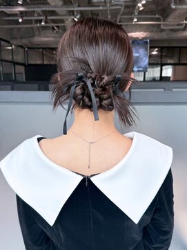 アイティーバイアルバム 八王子店(IT by ALBUM) ミディアムロングおくれ毛前髪カット韓国ヘア_ba571661