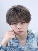ニュアンスフェザーシースルーメンズマッシュショート仙台