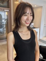 ワール(whirl.)&nbsp;フェイスレイヤーセミロングうぶ毛バング30代40代