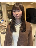 マロンベージュ × レイヤー