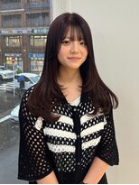 ヤヨイブレインズ グランデ 桂(YAYOI BRAINS GRANDE) 透明感カラー/暗髪/ロングレイヤー/20代/10代/レイヤーカット