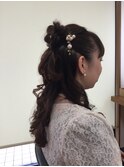 [ふわふわハーフアップ]