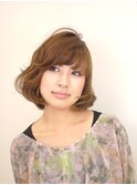 肩上カールがふんわり揺れるセクシーボブ★☆