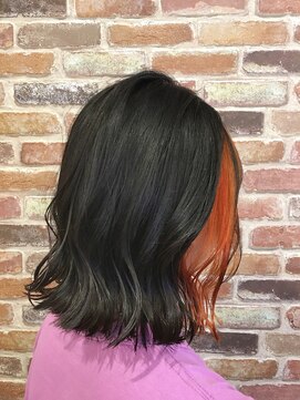 アートアンドヘアーデザイン ダイアリー(Art Hair design Diary) 【Diary】　アプリコットオレンジインナー