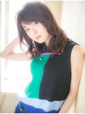 *mod's姪浜*…スパイシー＆クール♪無造作カールの小顔セミディd