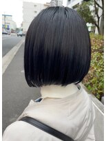 ルリアンヘアーメイク(le Lien hair make) miniボブ×ブルーブラック