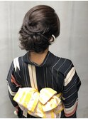 《浴衣ヘア》綺麗めカールアップ